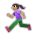 Woman Running: Medium Skin Tone