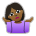 Woman Shrugging: Medium-Dark Skin Tone