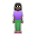 Woman Standing: Dark Skin Tone