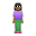 Woman Standing: Medium-Dark Skin Tone
