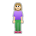 Woman Standing: Medium-Light Skin Tone
