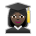 Woman Student: Dark Skin Tone