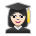 Woman Student: Light Skin Tone