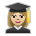 Woman Student: Medium-Light Skin Tone