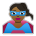 Woman Superhero: Medium-Dark Skin Tone