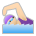 Woman Swimming: Medium-Light Skin Tone