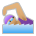 Woman Swimming: Medium Skin Tone
