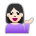 Woman Tipping Hand: Light Skin Tone