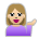 Woman Tipping Hand: Medium-Light Skin Tone