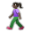 Woman Walking: Dark Skin Tone
