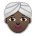 Woman Wearing Turban: Dark Skin Tone