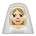 Woman with Veil: Medium-Light Skin Tone