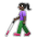 Woman with White Cane: Dark Skin Tone