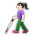 Woman with White Cane: Light Skin Tone