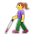 Woman with White Cane