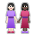 Women Holding Hands: Light Skin Tone, Dark Skin Tone