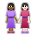 Women Holding Hands: Medium-Dark Skin Tone, Light Skin Tone
