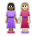 Women Holding Hands: Medium-Dark Skin Tone, Medium-Light Skin Tone