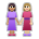 Women Holding Hands: Medium Skin Tone, Medium-Light Skin Tone