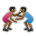 People Wrestling: Medium-Dark Skin Tone