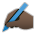 Writing Hand: Dark Skin Tone