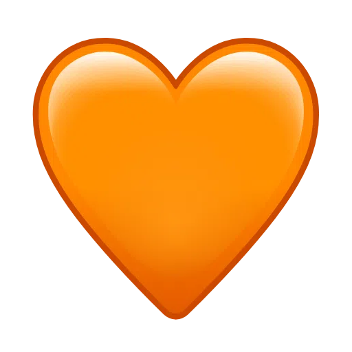 Oranžové srdce