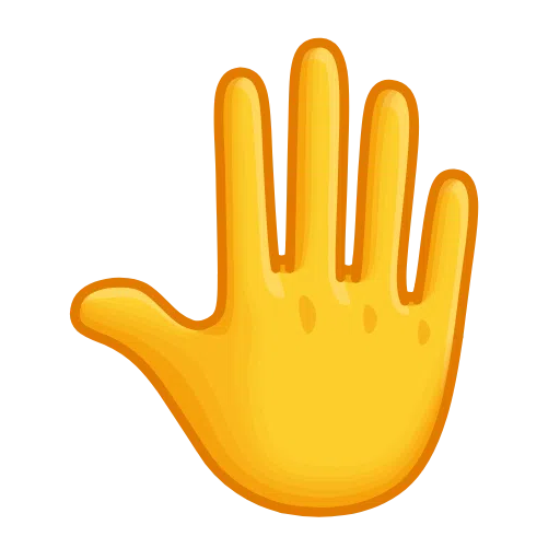 Zvednutý hřbet ruky