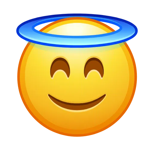 Rosto Sorridente Com Auréola