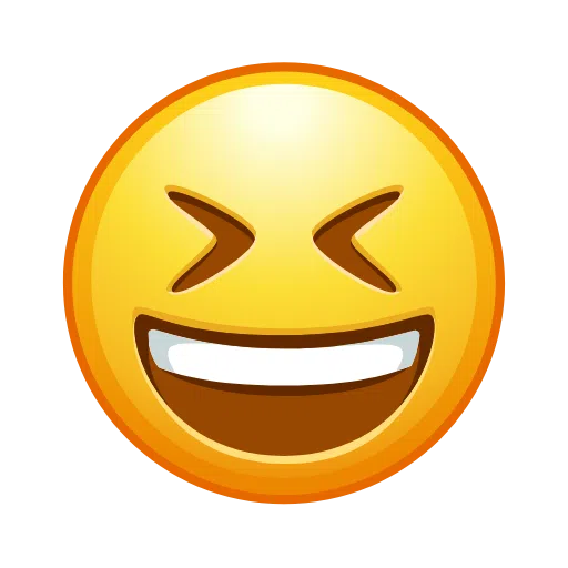 Смеется с прищуренными глазами для Telegram Telemoji (November 2023)