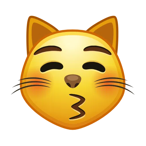 Целующий кот для Telegram Telemoji (November 2023)