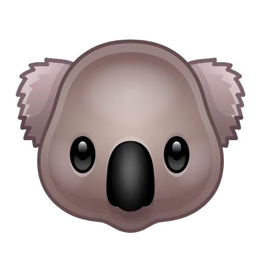 Морда коалы для Telegram Telemoji (November 2023)