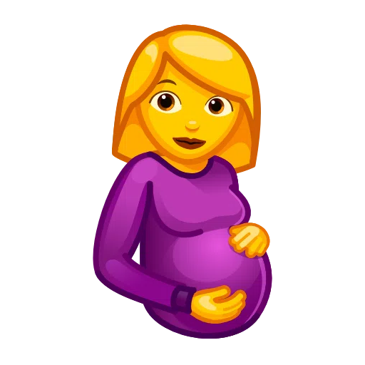Беременная женщина для Telegram Telemoji (November 2023)