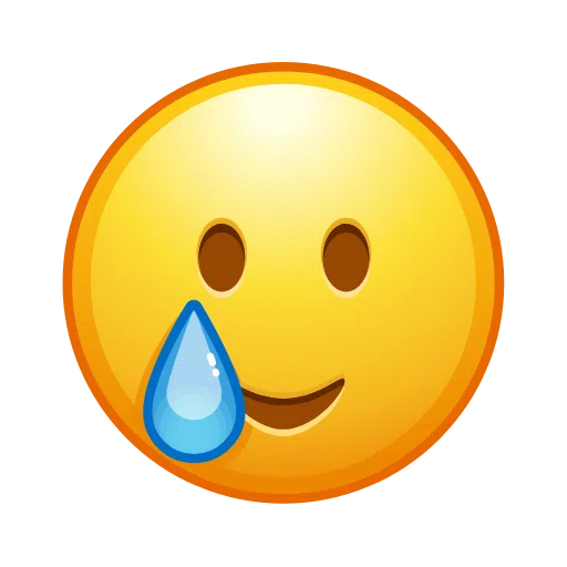 Улыбающееся лицо со слезой для Telegram Telemoji (November 2023)