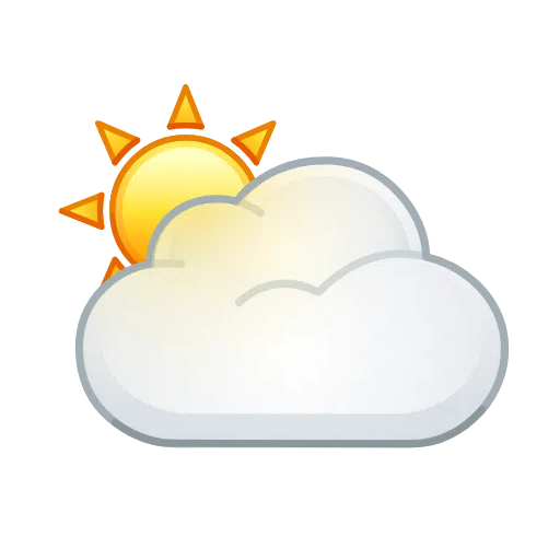 Солнце за облаком для Telegram Telemoji (November 2023)