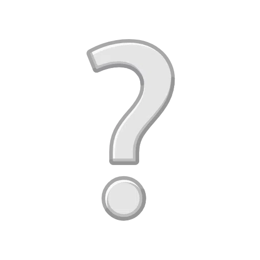 Белый вопросительный знак для Telegram Telemoji (November 2023)