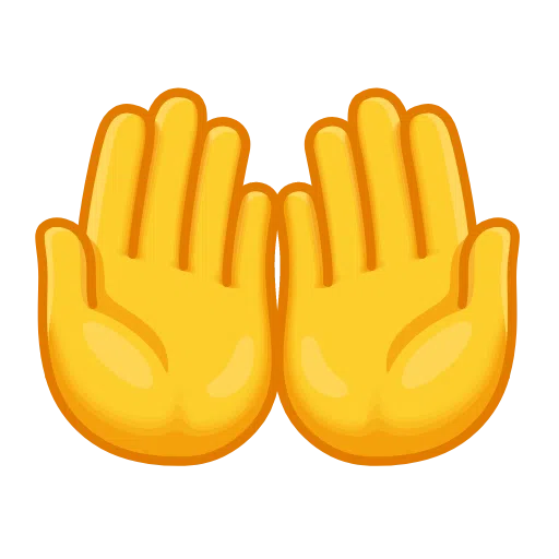 Obě dlaně nahoru