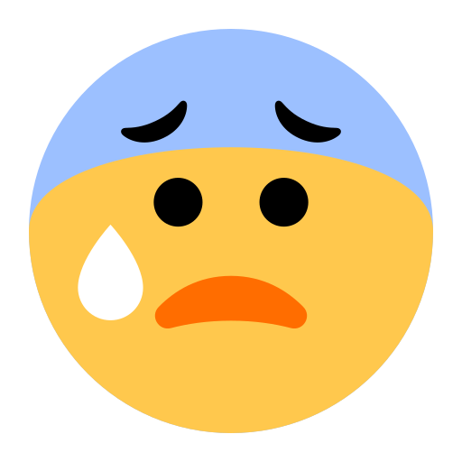 Anxious Face with Sweat