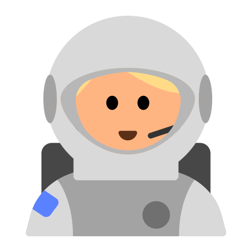 Astronaut: Medium-Light Skin Tone