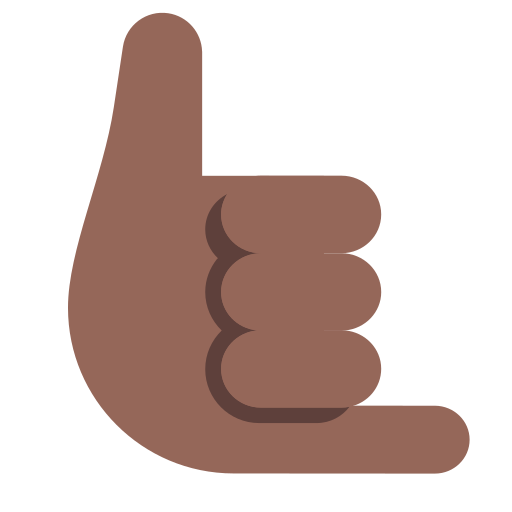 Call Me Hand: Medium-Dark Skin Tone