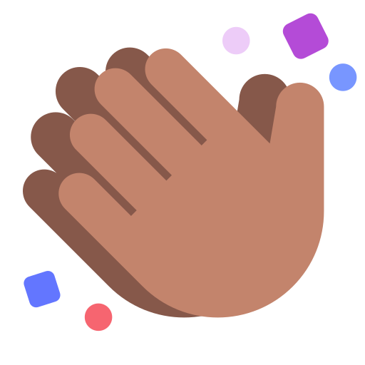 Clapping Hands: Medium Skin Tone