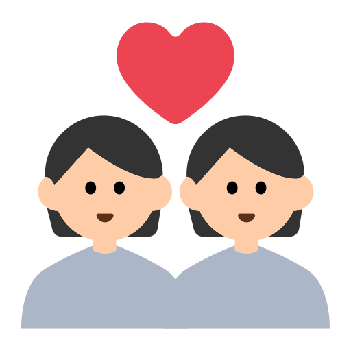 Couple with Heart: Light Skin Tone