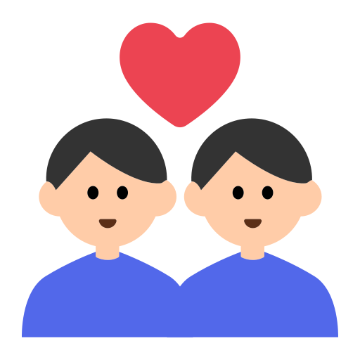 Couple with Heart: Man, Man, Light Skin Tone