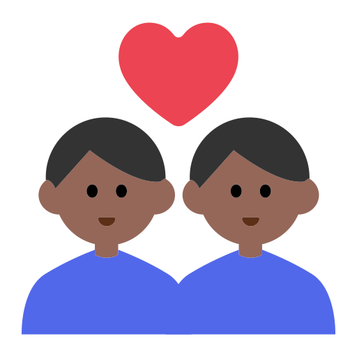 Couple with Heart: Man, Man, Medium-Dark Skin Tone