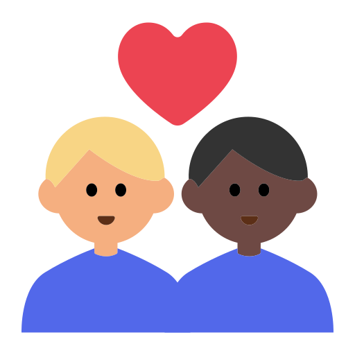 Couple with Heart: Man, Man, Medium-Light Skin Tone, Dark Skin Tone