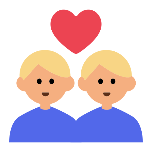 Couple with Heart: Man, Man, Medium-Light Skin Tone