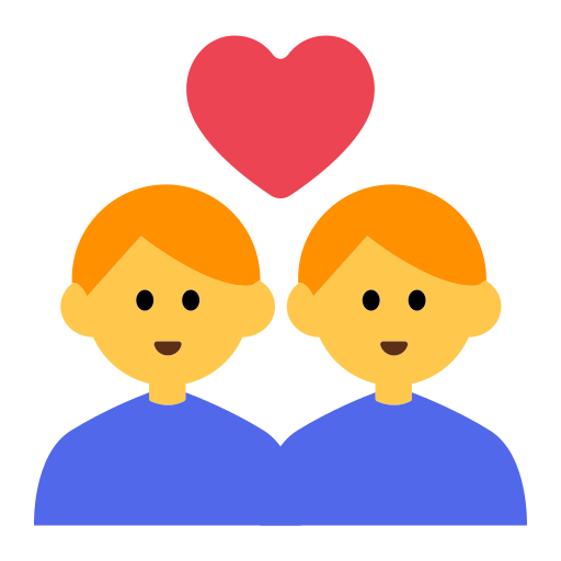 Couple with Heart: Man, Man
