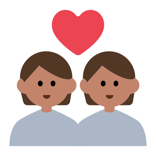 Couple with Heart: Medium Skin Tone