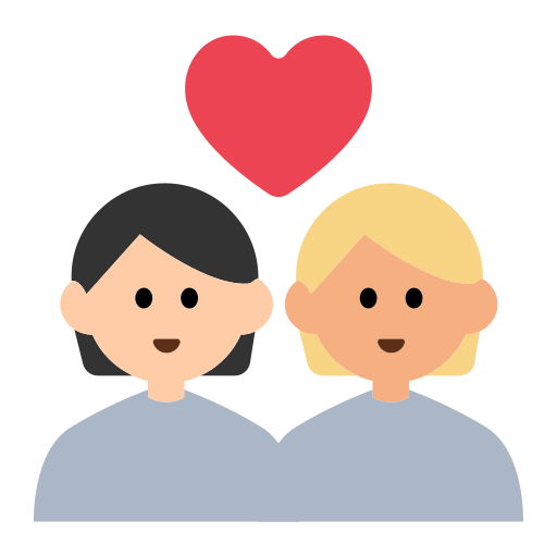 Couple with Heart: Person, Person, Light Skin Tone, Medium-Light Skin Tone