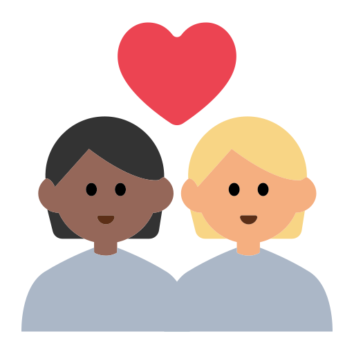 Couple with Heart: Person, Person, Medium-Dark Skin Tone, Medium-Light Skin Tone