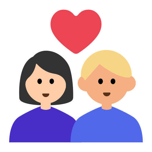Couple with Heart: Woman, Man, Light Skin Tone, Medium-Light Skin Tone